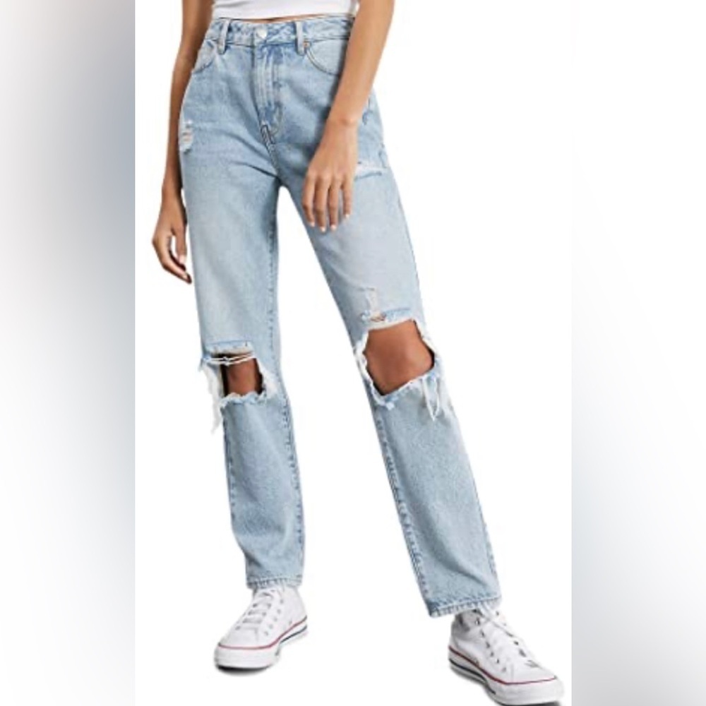 PacSun Distressed Mom Jeans, Size 22, Regular Length - Picture 1 of 7